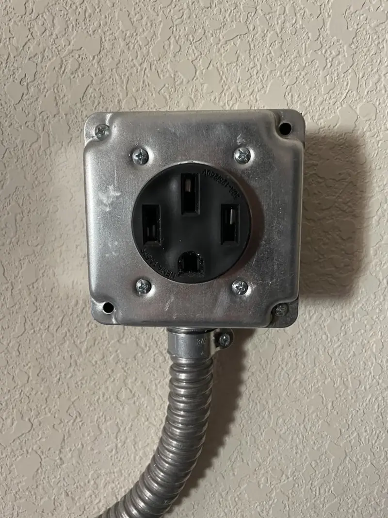 NEMA 14-50 outlet installed for Electrical Panel Upgrade in Ridgeway