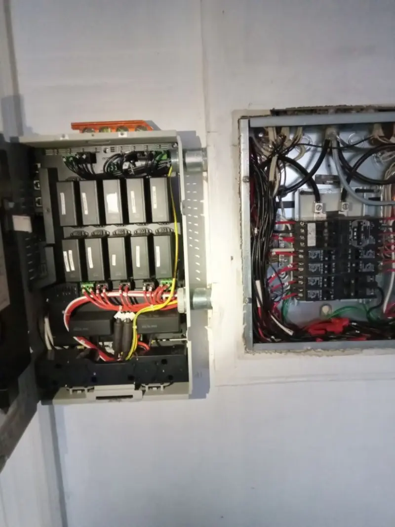 Electrical panel upgrade completed for Security Camera Wiring in Ridgeway